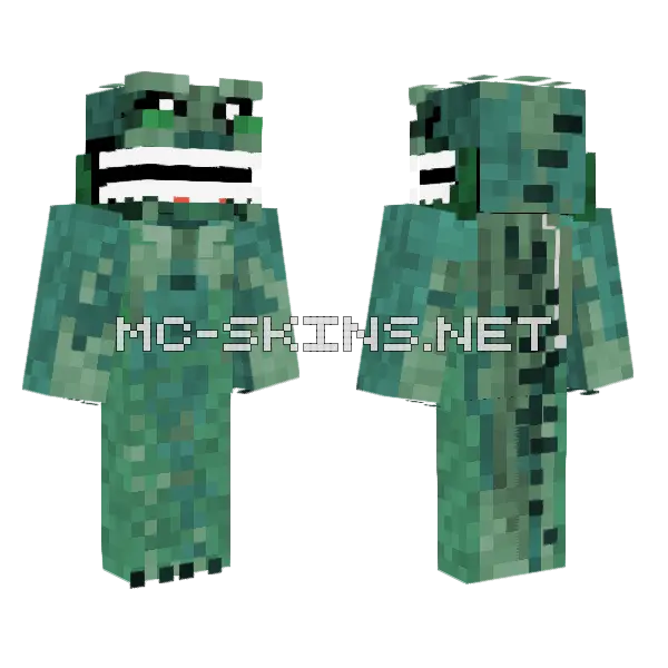 Man In The Suit Godzilla Minecraft skin, front and back