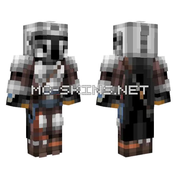 Mandalorian Skin Minecraft skin, front and back