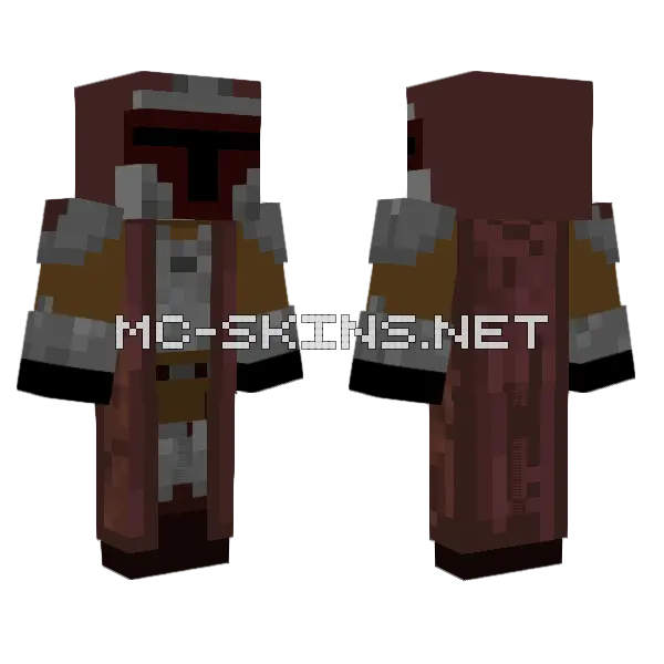 Mandalorian Skin Minecraft skin, front and back