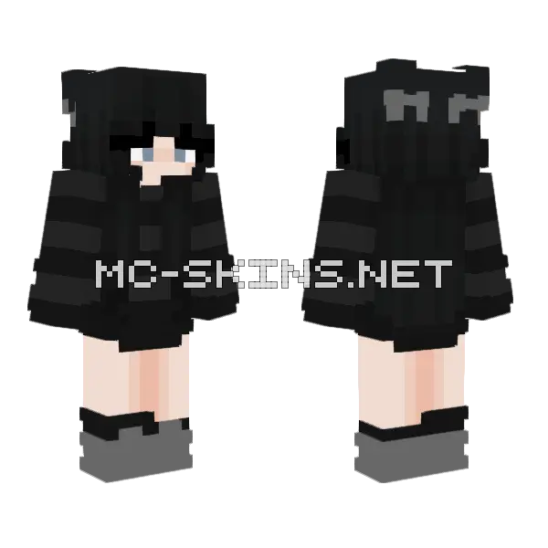 Mandyuwu Girl Minecraft skin, front and back