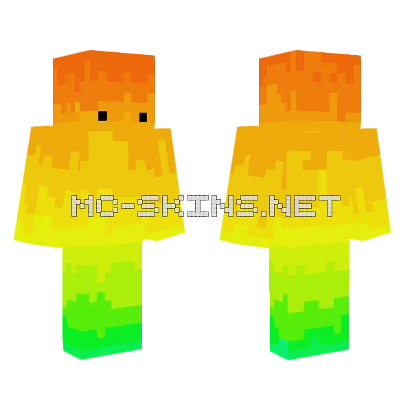 Mango Gradient Outfit, front and back