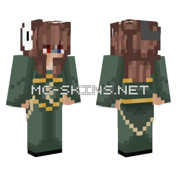 Mango Wed Minecraft skin, front and back