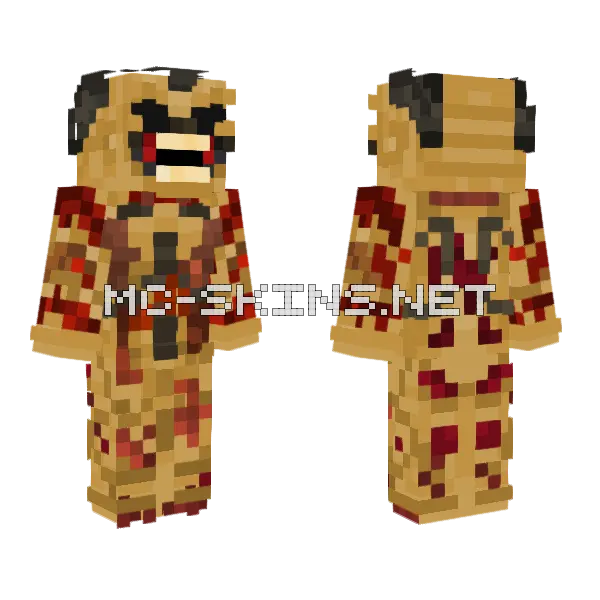 Maniac Minecraft skin, front and back