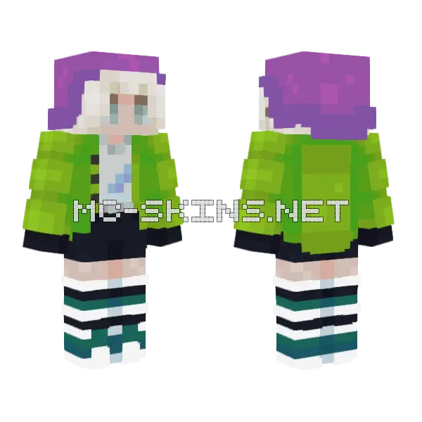 Maniac Felix Straykids Minecraft skin, front and back