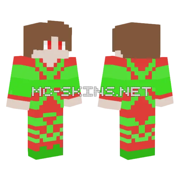 Mantix Minecraft skin, front and back