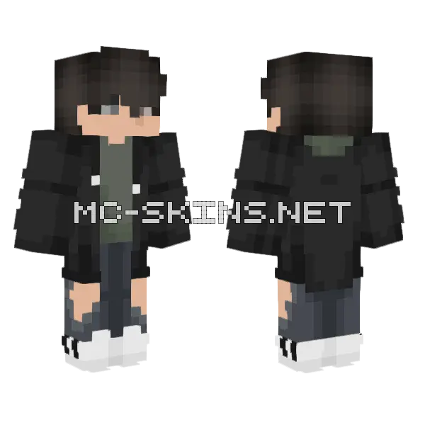 Many Times I've Changed Minecraft skin, front and back