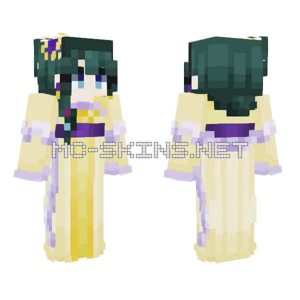 Maomao The Apothecary Diaries 3 Minecraft skin, front and back