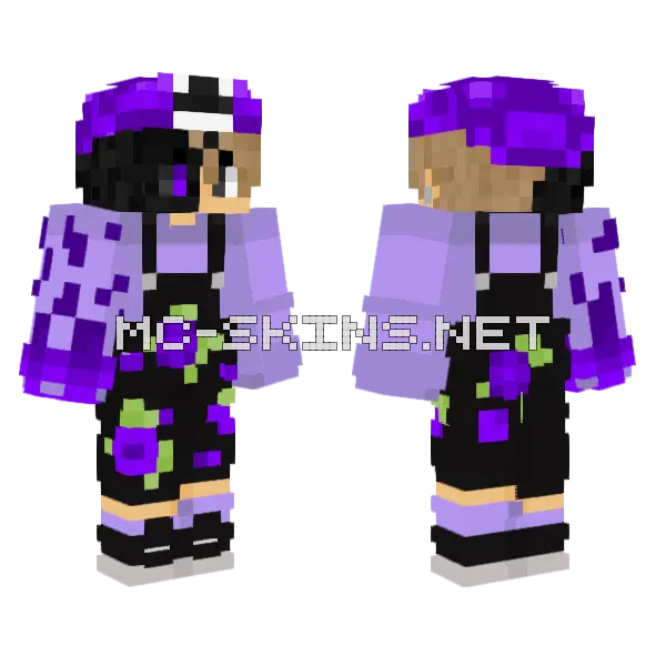 Maphet Flores Minecraft skin, front and back