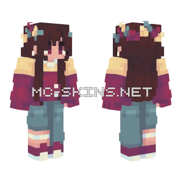 Marbles Minecraft skin, front and back