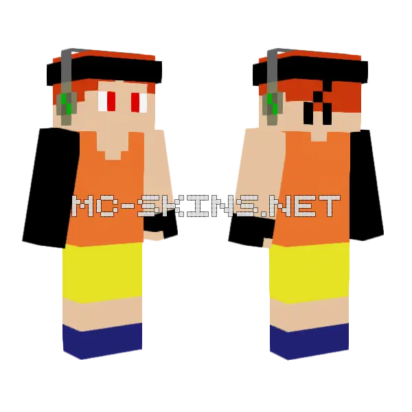 Marby God Mode Minecraft skin, front and back