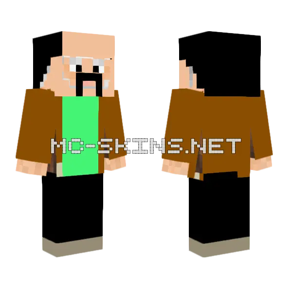 Marcel Kiekeboe Minecraft skin, front and back
