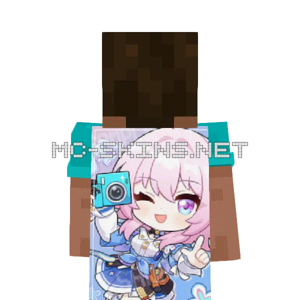 March 7th Chibi cape, outside and lining