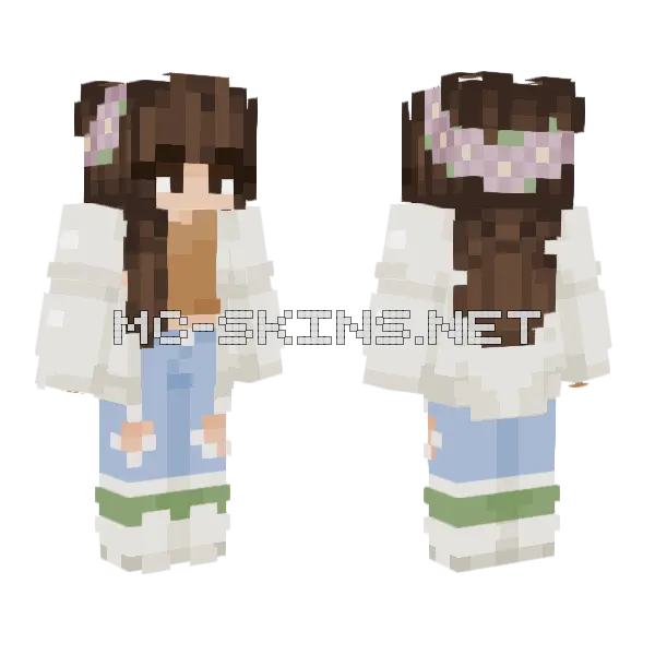 Mardi Normal 2025 Minecraft skin, front and back