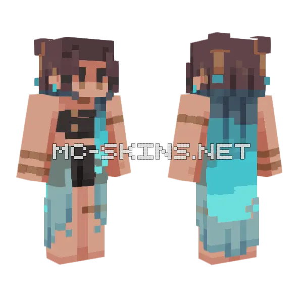 Mariana Rce Minecraft skin, front and back