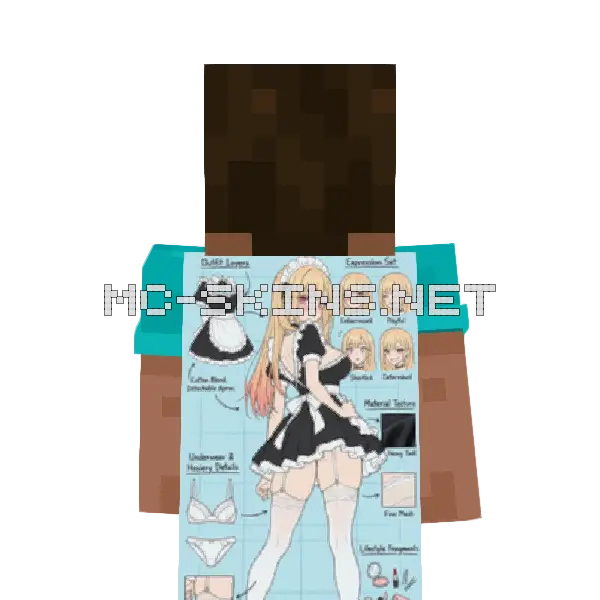 Marin Kitagawa Maid cape, outside and lining