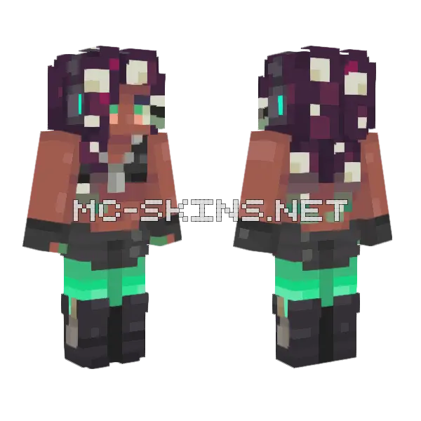Marina Minecraft skin, front and back