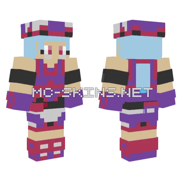 Marina Pokemon Battle Revolution Shaniy Minecraft skin, front and back