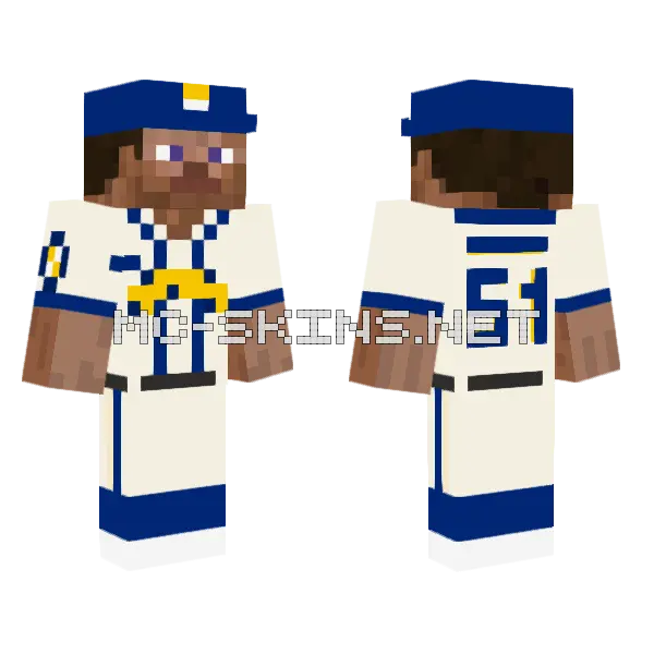 Mariners Home Alternate Minecraft skin, front and back