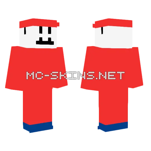 Mario From Donkey Kong Atari Minecraft skin, front and back