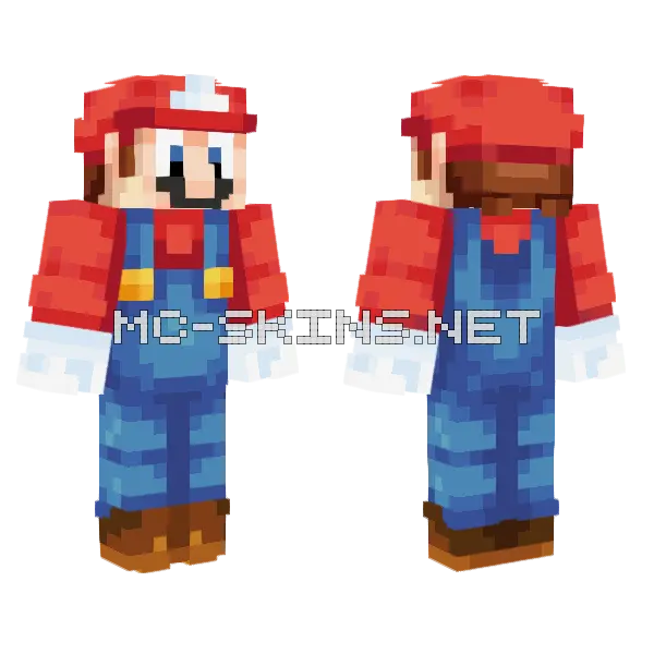 Mario Tripolar Minecraft skin, front and back