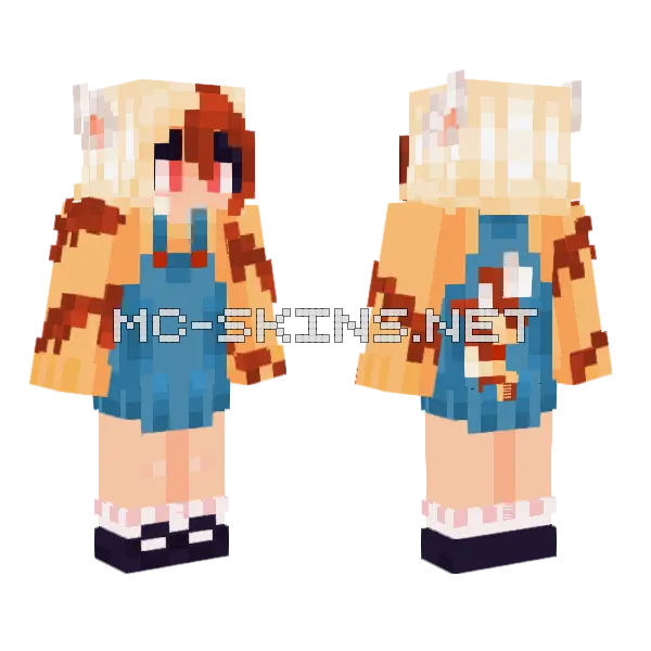 Marjorine Egg Minecraft skin, front and back