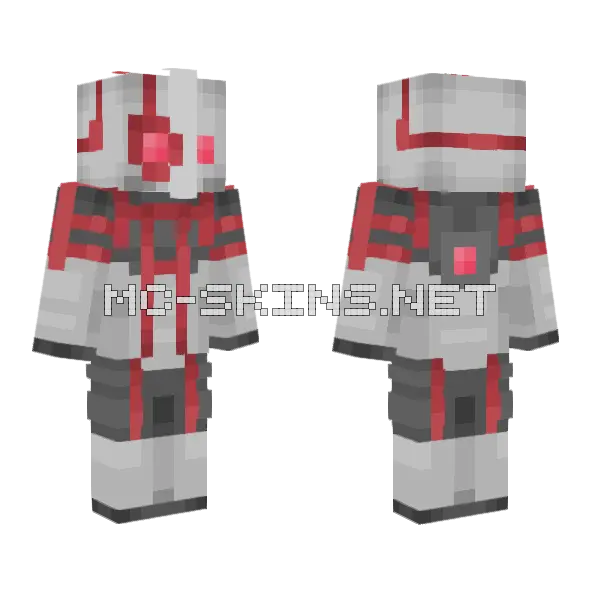 Mark 2 Archer Bot Minecraft skin, front and back