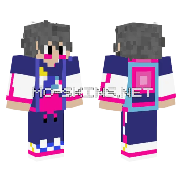 Mark Big Babol Skater Minecraft skin, front and back