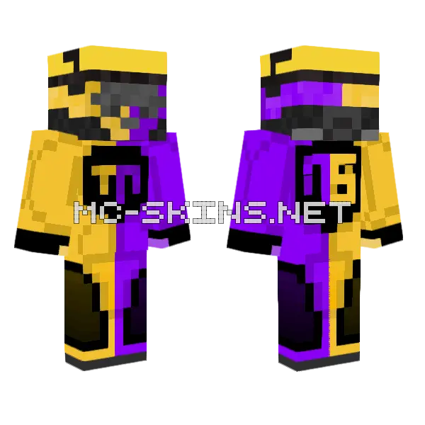 Mark Con Ductor De Carreras Minecraft skin, front and back
