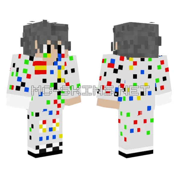 Mark Esgrima Olimpico Minecraft skin, front and back