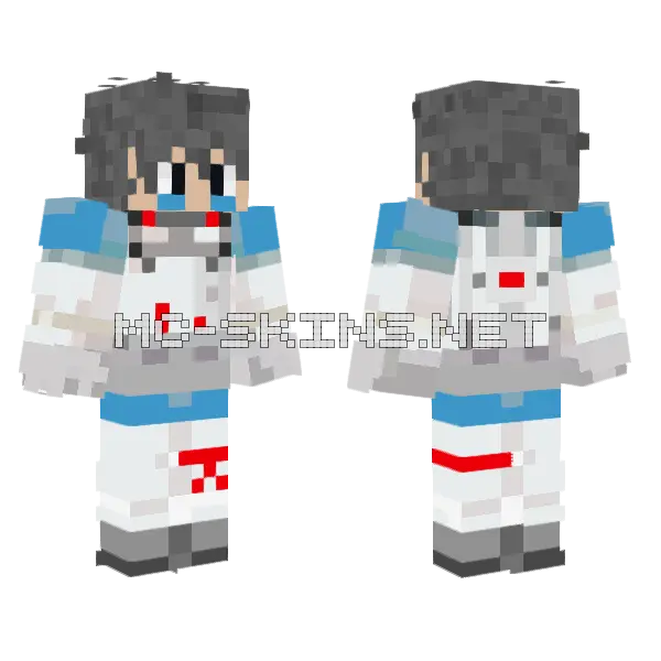 Mark Lego Astronaut, front and back