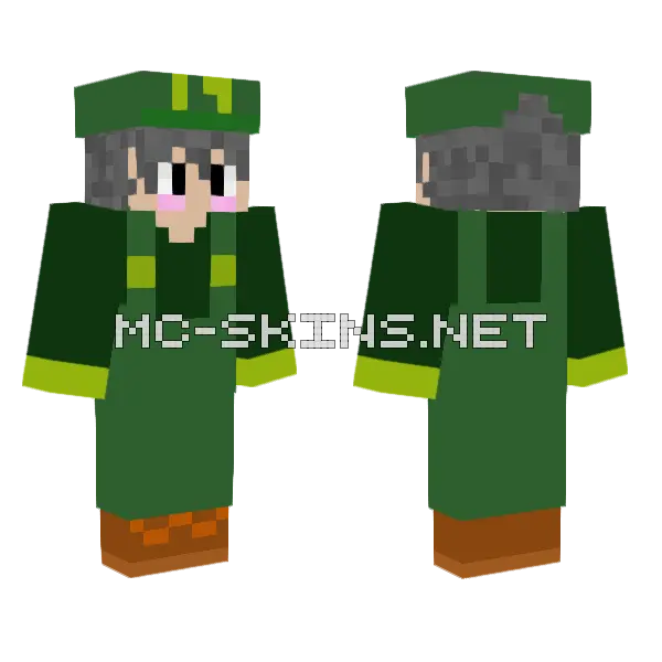 Mark Luigi Super Baill Flower Minecraft skin, front and back