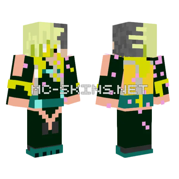 Mark Mid Poseidon Submariner Minecraft skin, front and back