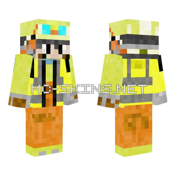 Mark Minero Minecraft skin, front and back
