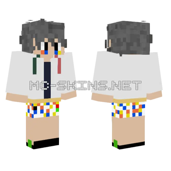 Mark Natazion Olimpico Jacket Minecraft skin, front and back