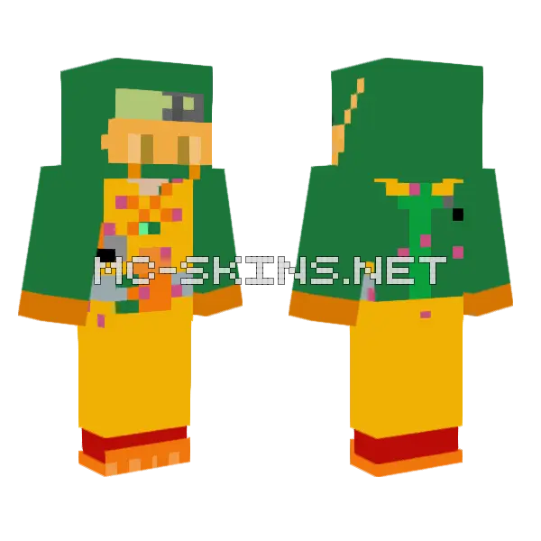 Mark Payaso Buzeradro Con Gafa Bagadas Mitad Minecraft skin, front and back