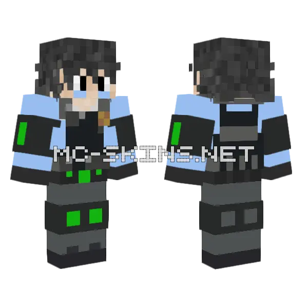 Mark Policia Sigorra Minecraft skin, front and back