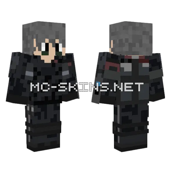 Mark Presure Armor Minecraft skin, front and back