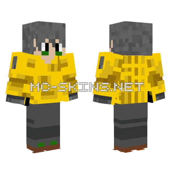Mark Scp 1 Minecraft skin, front and back