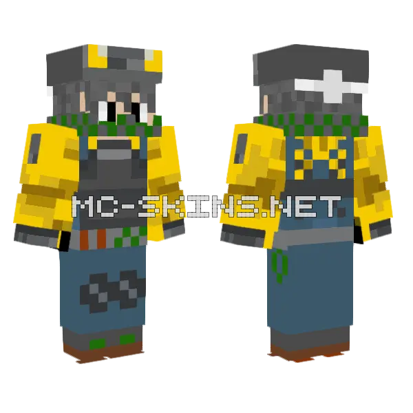 Mark SCP Con Buf Minecraft skin, front and back