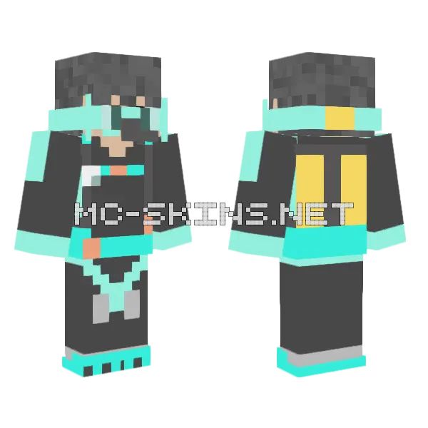 Mark Submariner With Glasses Minecraft skin, front and back