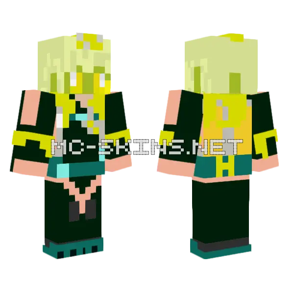 Mark Submarinista Estilo 1 Pseido Minecraft skin, front and back
