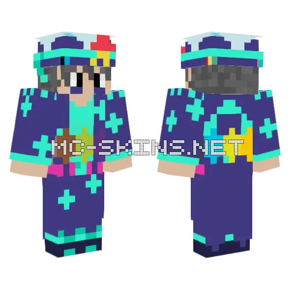 Mark Tera Anversario Con Sombrero Minecraft skin, front and back