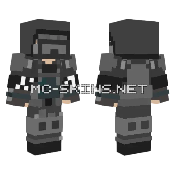 Mark Untitel Swat Minecraft skin, front and back