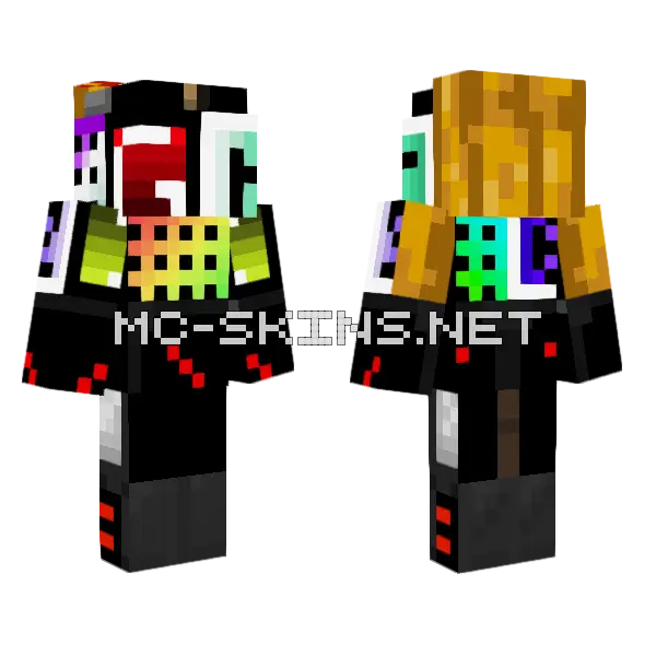Mark101 49 Downloadable Minecraft skin, front and back