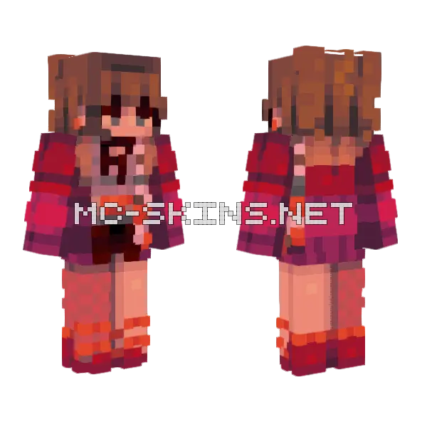 Market Shopping SF 60 Minecraft skin, front and back