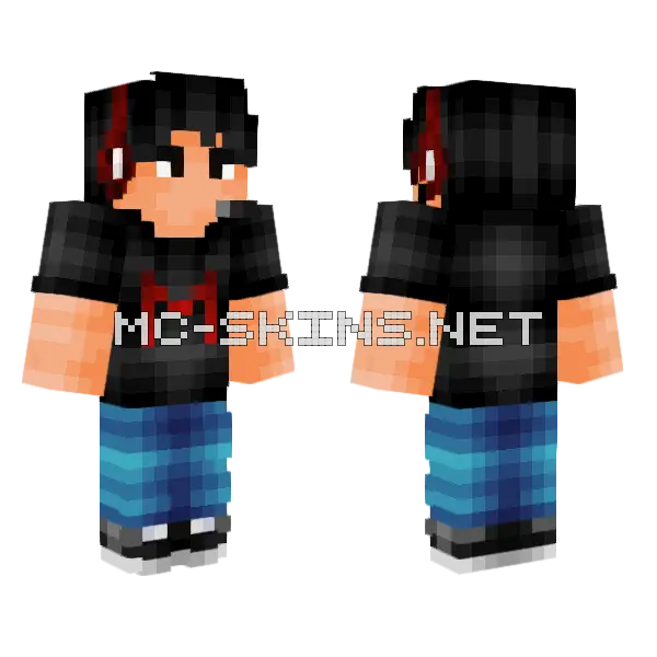 Markiplier Reshade Skin Minecraft skin, front and back