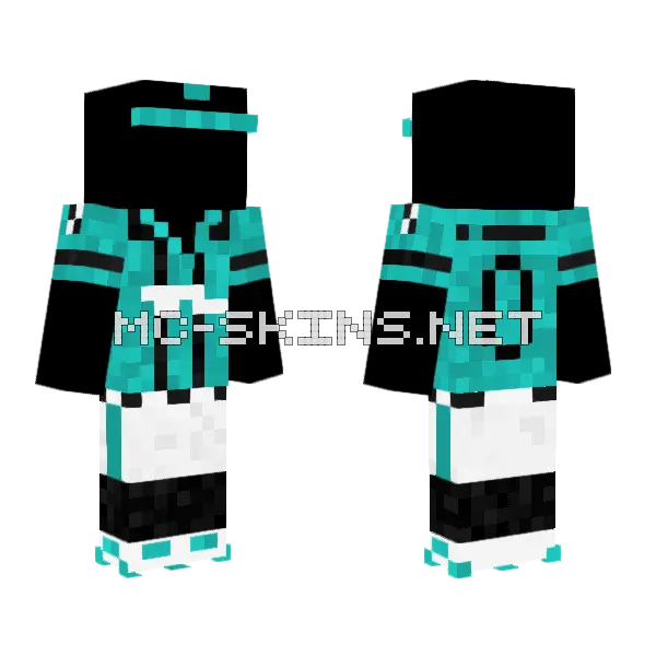Marlins Minecraft skin, front and back