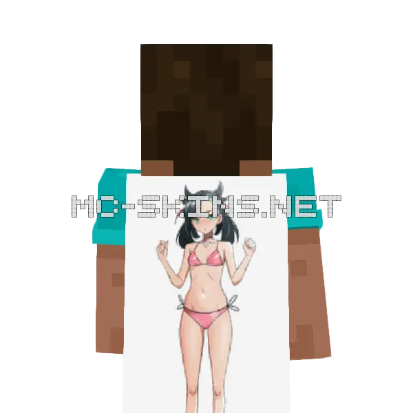 Marnie Bikini cape, outside and lining