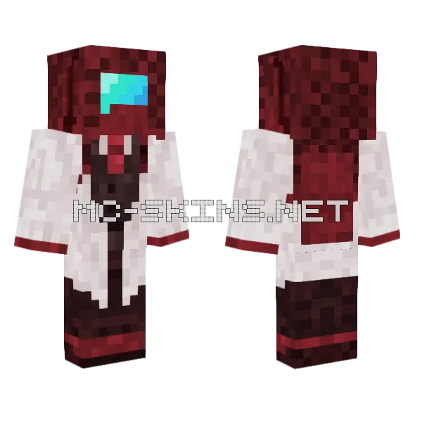 Maroon Robot, front and back