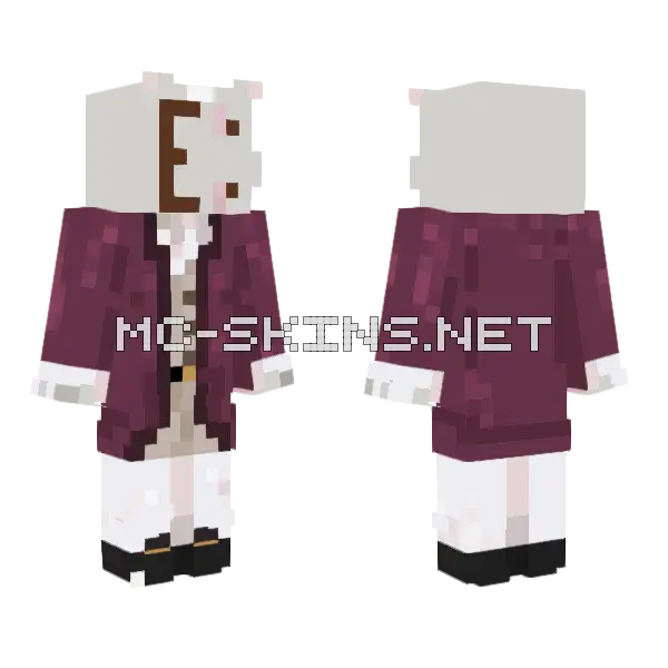 Maroon School Uniform, front and back